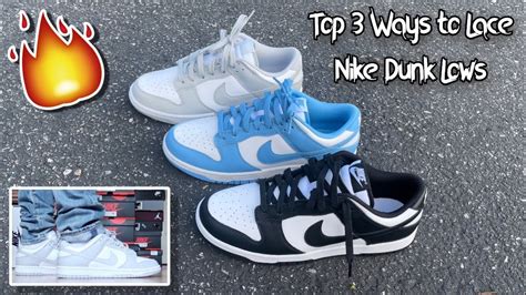 How to Lace Nike Dunk Lows! Full Step